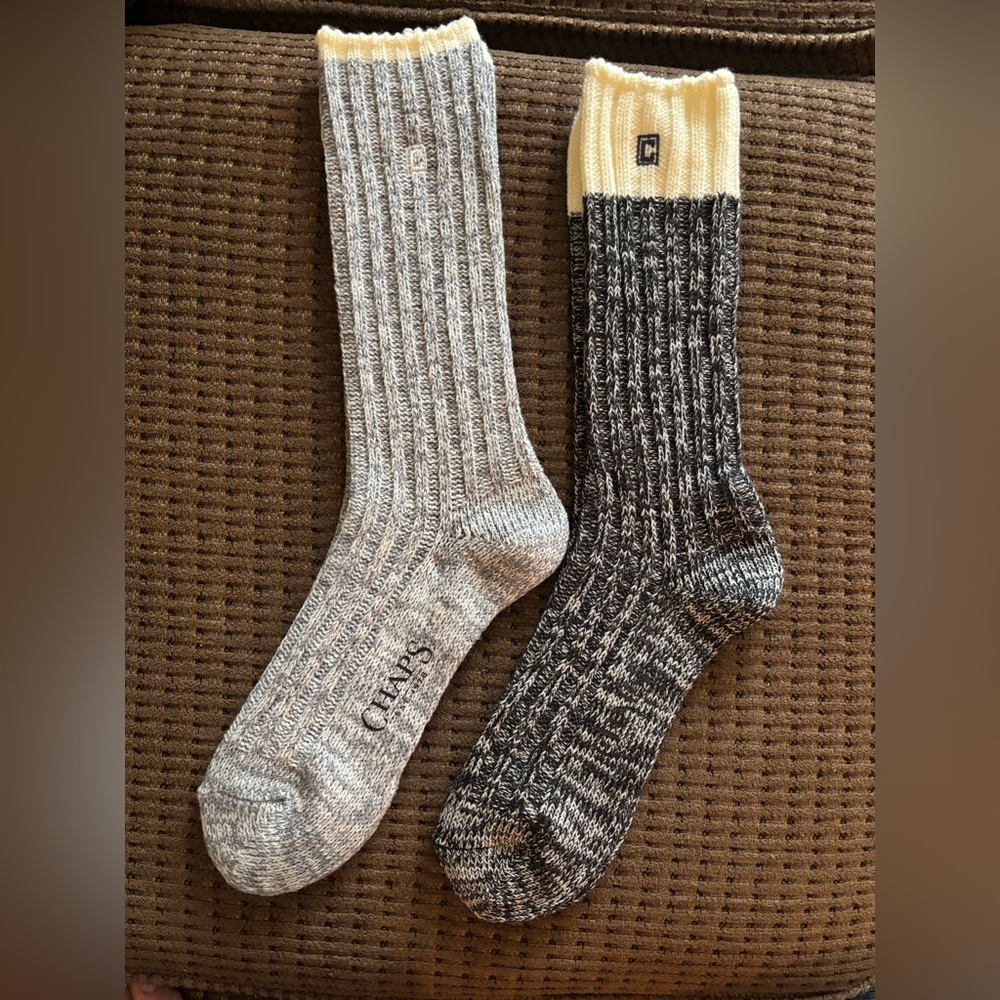 Chaps Men’s Corton Blend Crew Socks 2pair NWOT